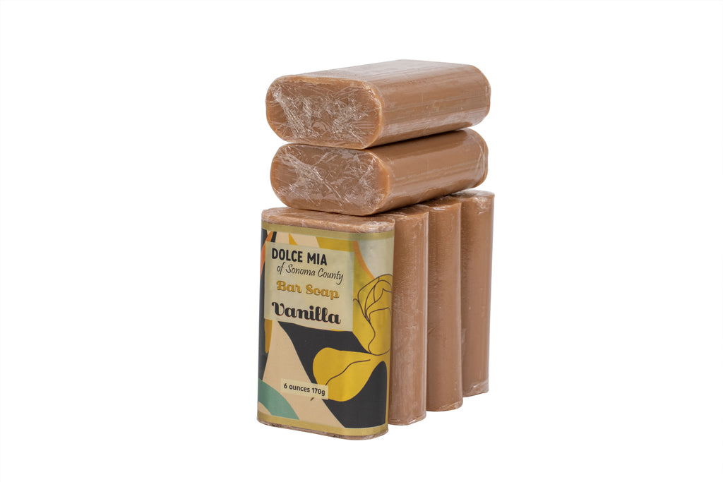 Dolce Mia Pure All-Purpose Soap Bar | Vanilla Fragrance | 6 Pack Super Set