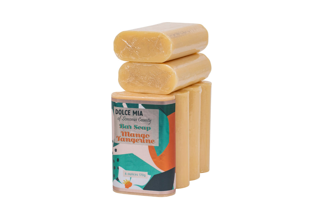 Dolce Mia Pure All-Purpose Soap Bar | Mango Tangerine Fragrance | 6 Pack Super Set