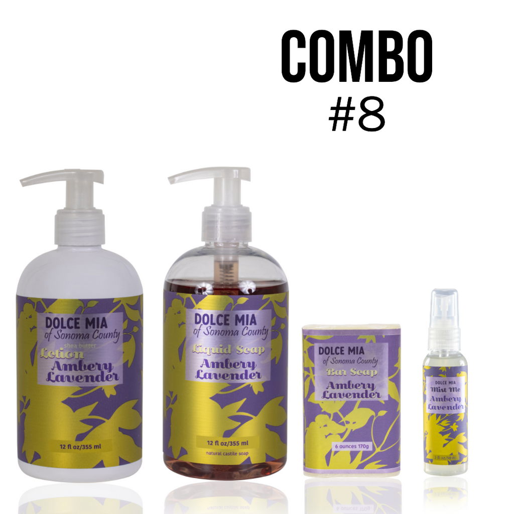 Combo #8- Lotion, Liquid Soap, Mist Me & Bar Soap
