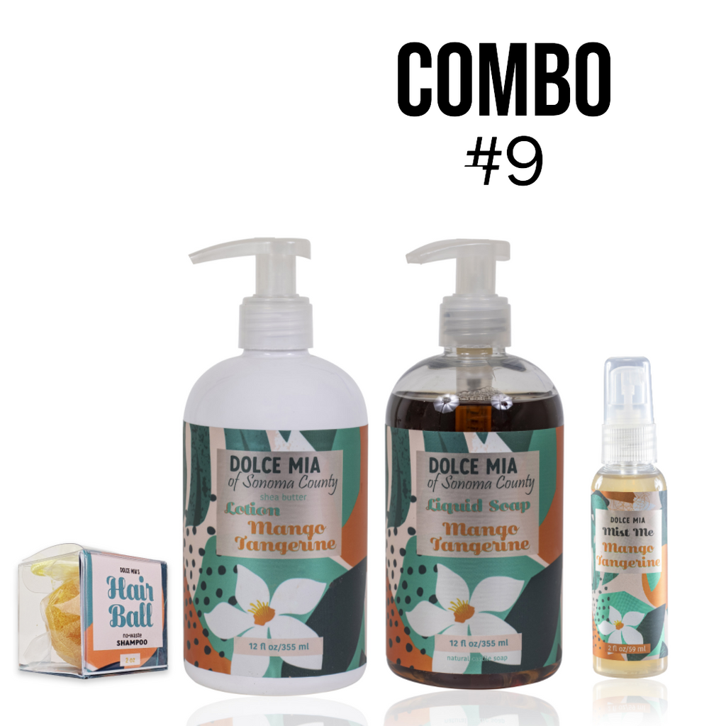 Combo #9 - Lotion, Liquid Soap, Mist Me & Hair Ball